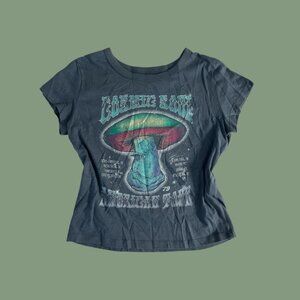 y2k hollister mushroom baby tee